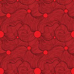 бесшовный красный узор