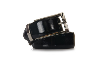 Male elegant belt isolated on the white