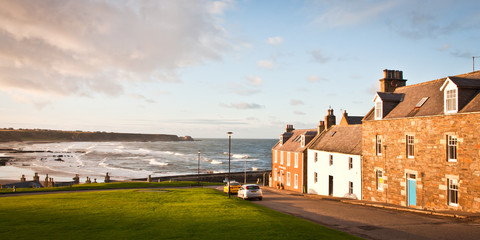 View of the bay from Cullen in North Scotland