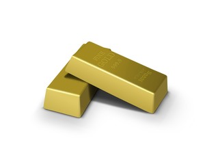 Gold bars financial concept