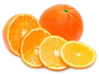 orange isolated on white background