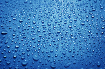 Plakat fresh background of water drops