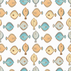 Floatfish seamless pattern