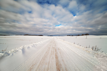 Winter road.
