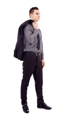 Successful businessman in full length