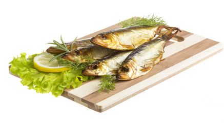 Smoked sprat - appetizing snack