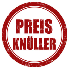 Grunge Stempe rot rund PREISKNÜLLER