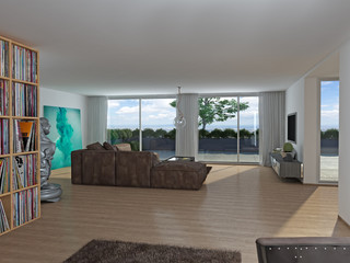 Luxus Immobilie Wohnzimmer