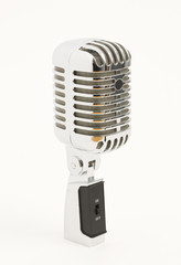 Fototapeta premium Classic microphone on white