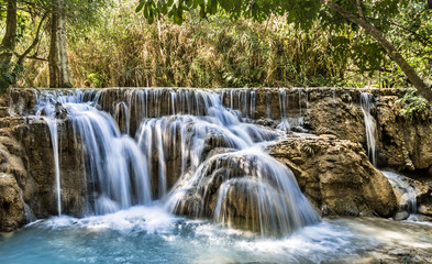 Kuang Si Falls - Waterfalls at Luang Prabang, Laos