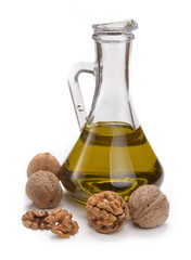 Walnut oil with nuts