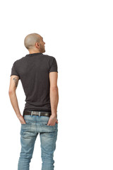 Obraz premium man on white background