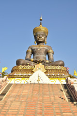 Big Black Buddha in Thailand