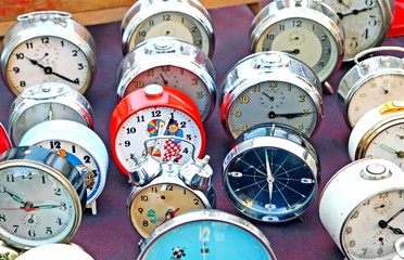 clocks and watches from table