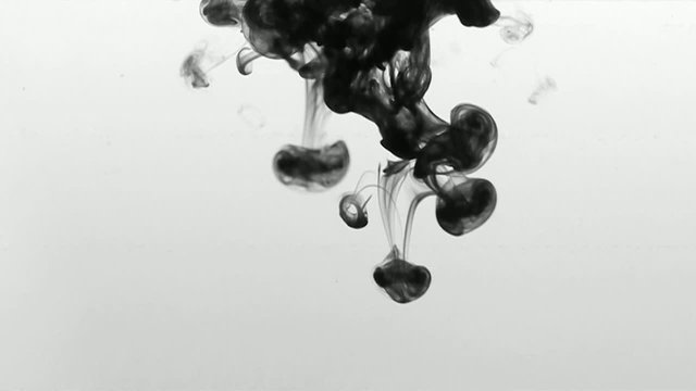 SW Aufnahmen von Tinte