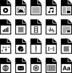 File Types icons