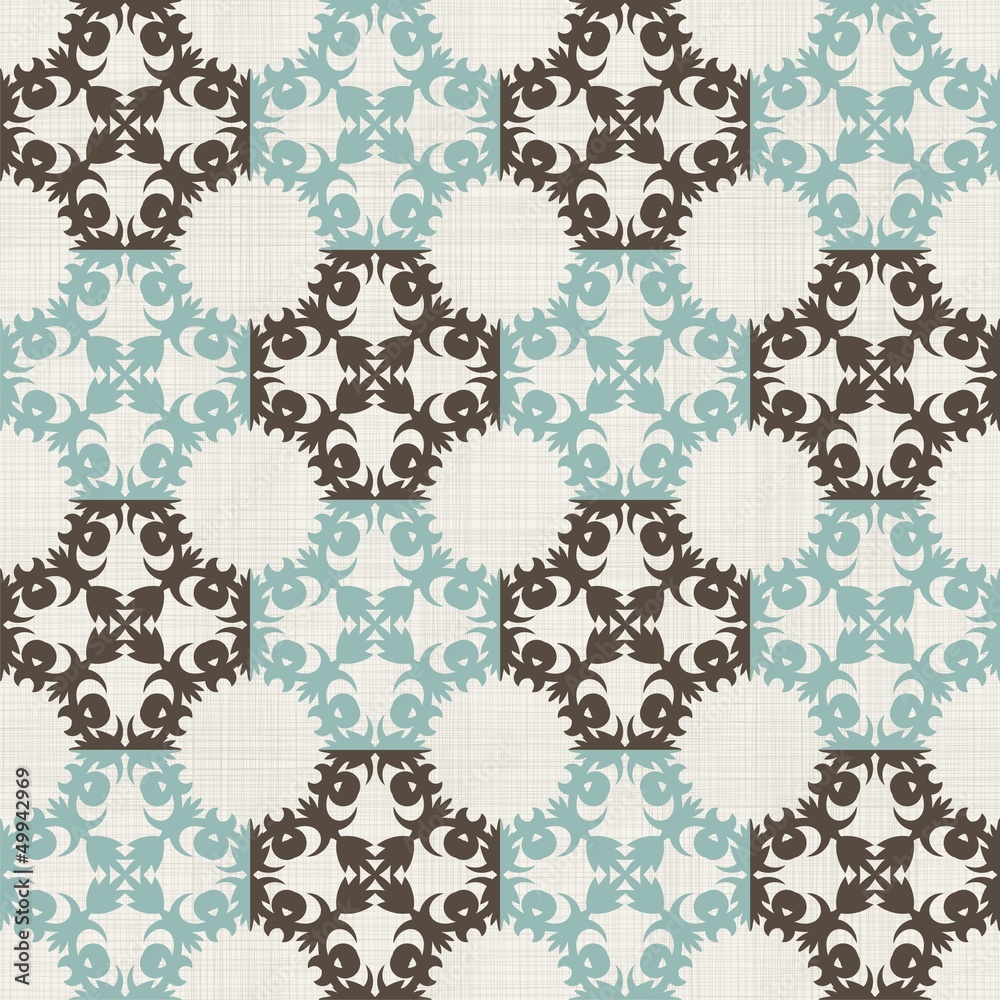 Poster vintage seamless pattern with victorian motif