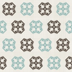 vintage seamless pattern with Victorian motif