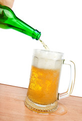 pouring beer