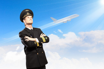 Image of male pilot