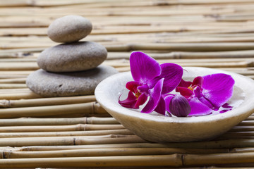 flower water and stone to soothe your mind