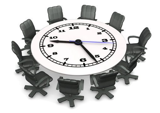Clock Conference Table