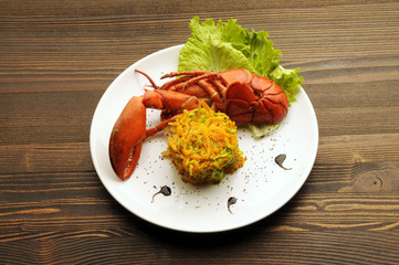 Julienne y astice Жюльен 繊切り