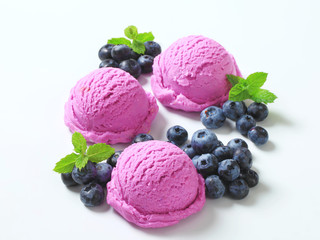 Blueberry ice cream