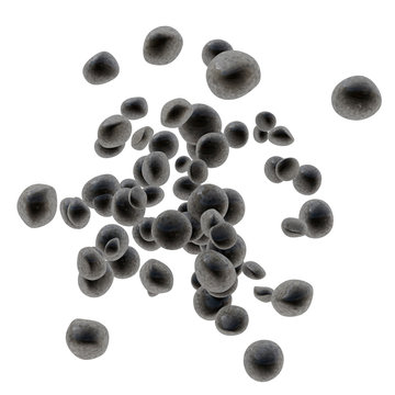 Kohlenstoff - isoliert - 3D Render