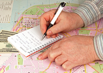 tourist map.