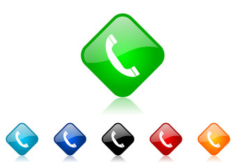 phone vector icon set