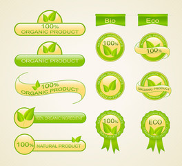 Labels for eco-friendly, organic and natural product