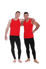 Obraz premium Men wearing workout clothing