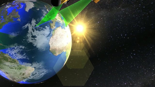 Video of Earth observation satellites