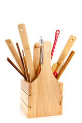 Tray with cutlery
