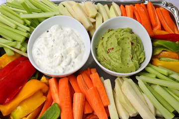 Gemüse mit Dip