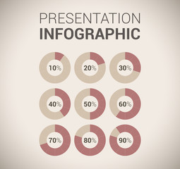 Modern soft color Design template / infographics