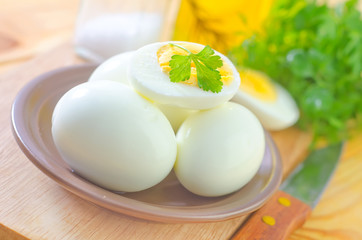 boiled eggs