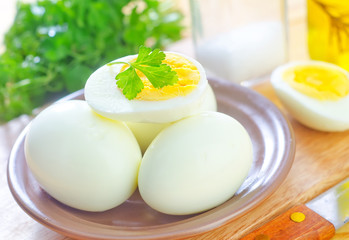 boiled eggs