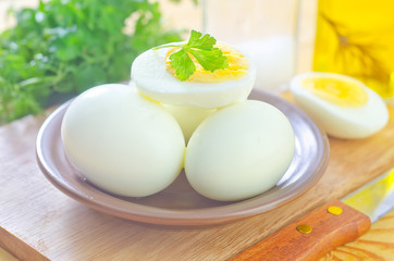 boiled eggs