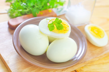 boiled eggs