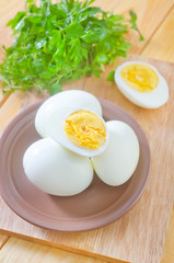 boiled eggs