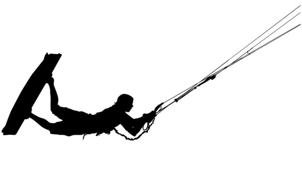 Wakeboard silhouette