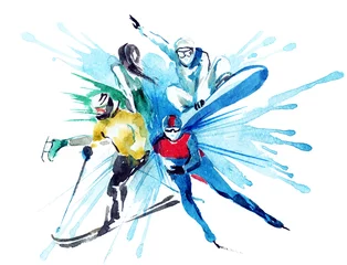 Wall murals Winter sports winter sports