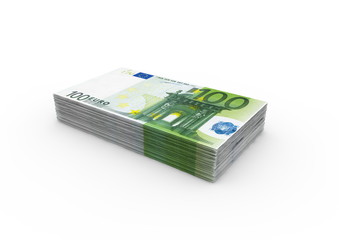 Ein B&uuml;ndel 100&euro; Noten