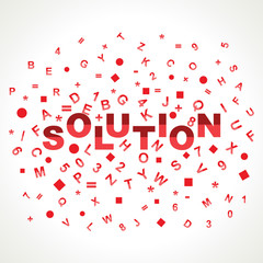 Solution word with in alphabets