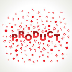 Product  word with in alphabets