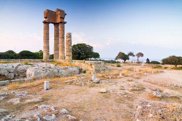 Acropolis of Rhodes, Greece.