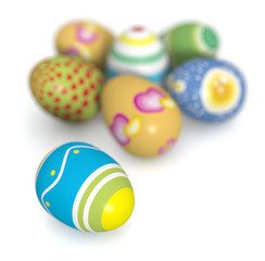 Fototapeta na wymiar Easter colorfull Eggs