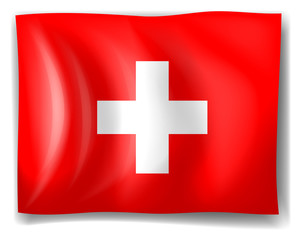 The flag of Switzerland